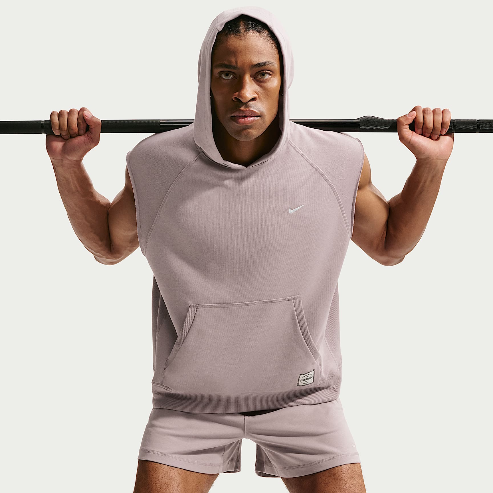 Nike N.A.C. Men's Dri-FIT Fleece Sleeveless Training Hoodie. Nike RO
